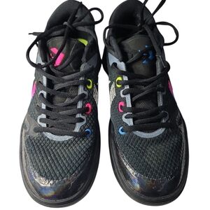 Converse Black Sneakers with Multicolor Accents